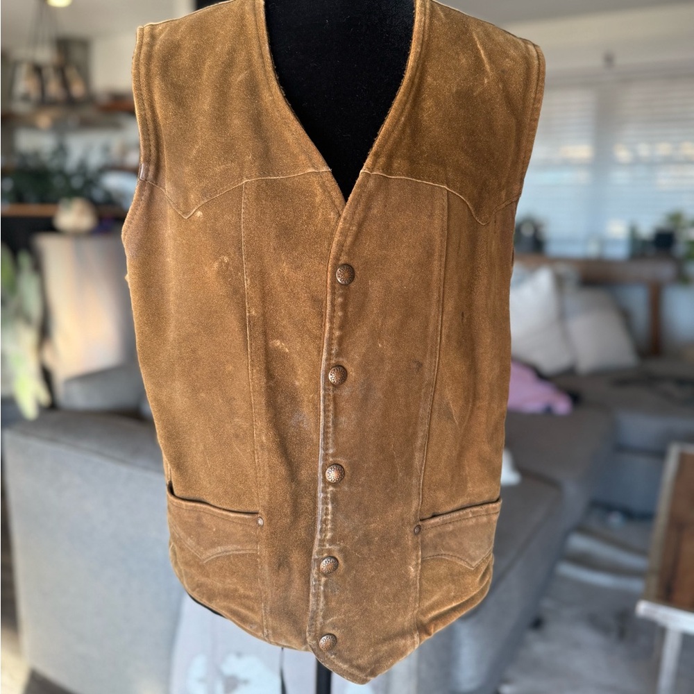 PIONEER Women or Men's Tan Suede Vest